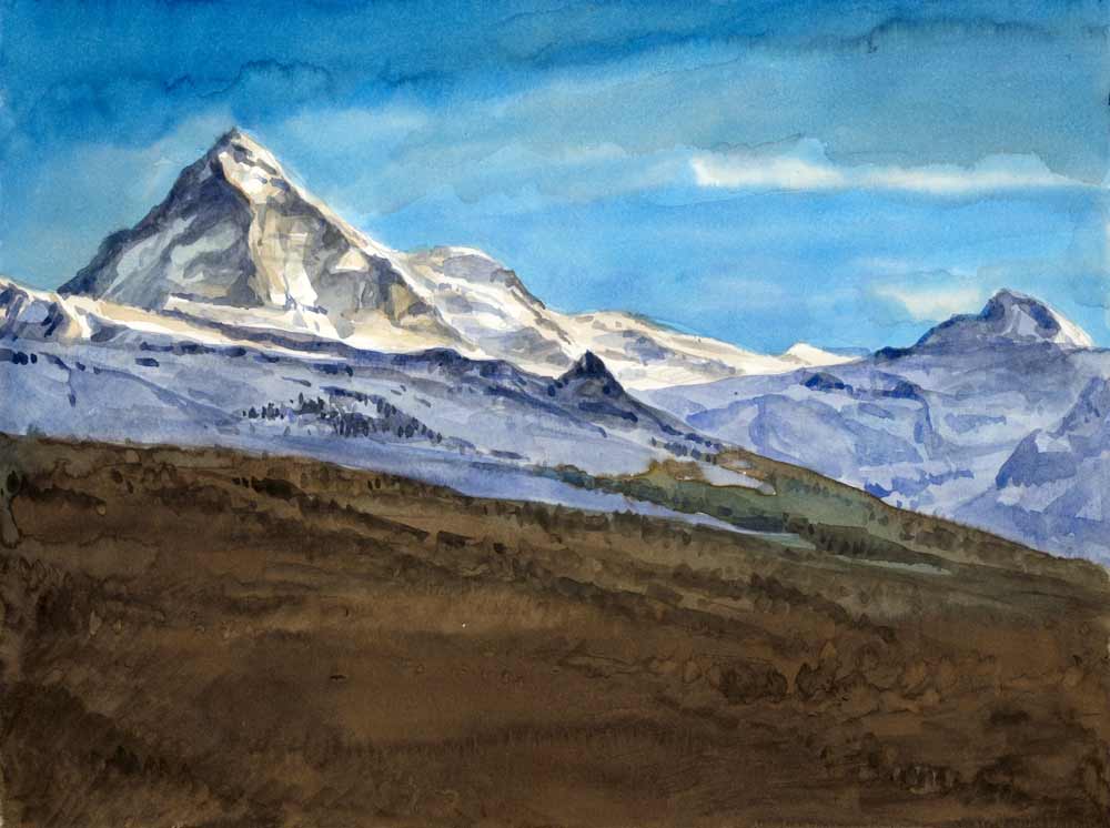 La Dent Blanche en automne
