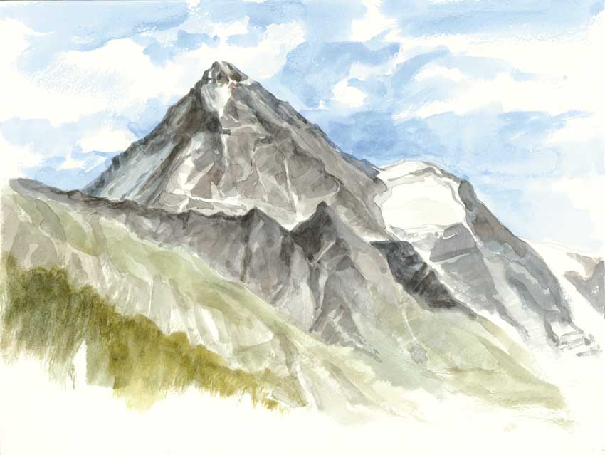 La Dent Blanche depuis la Forclaz