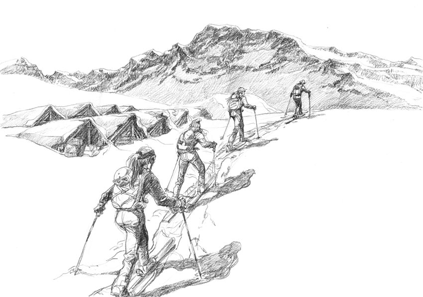 Randonneurs à Bréonna