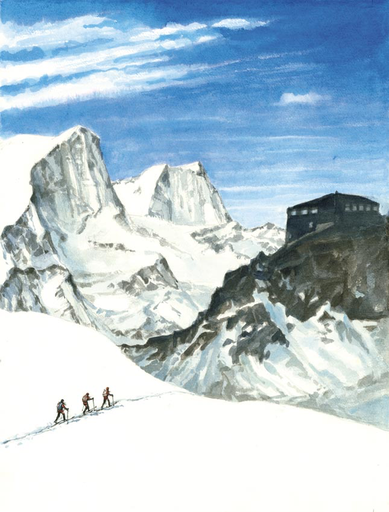 Randonneurs à Bertol